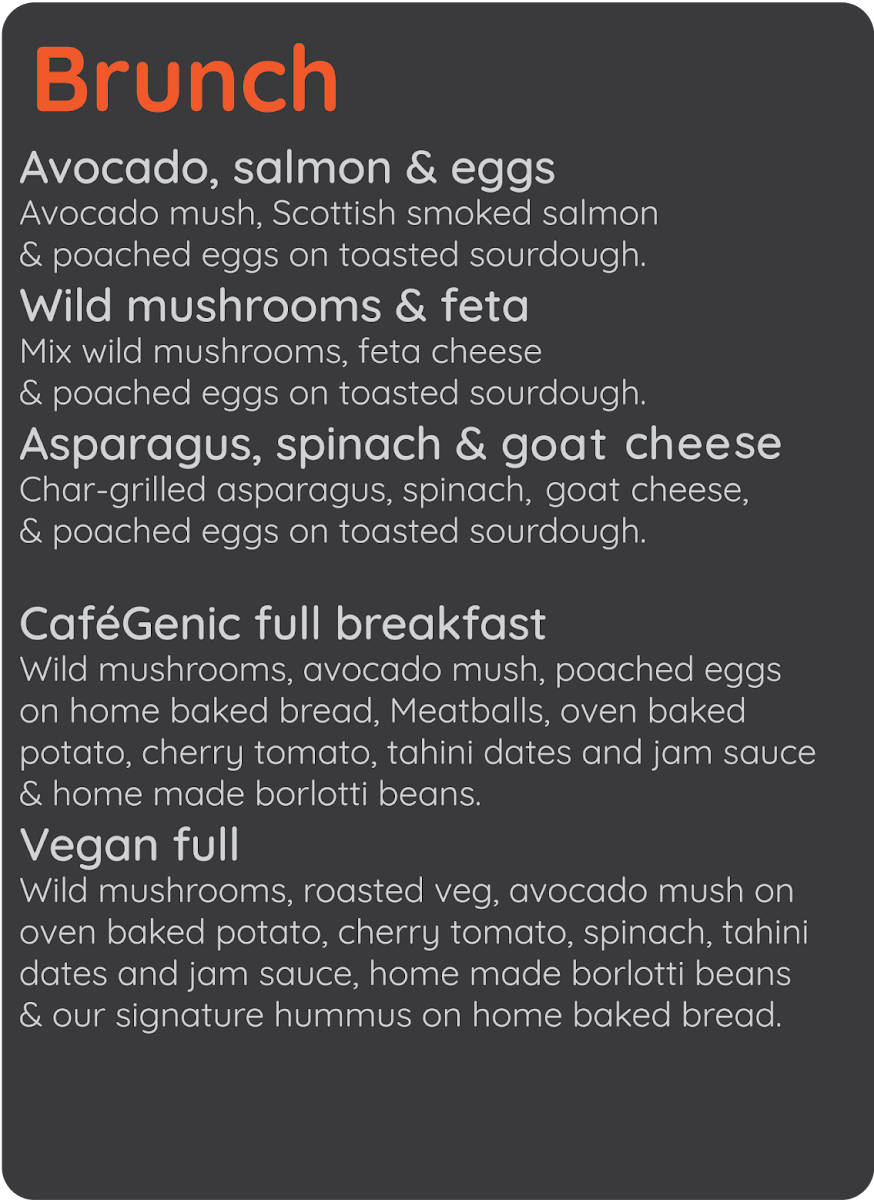 CaféGenic Menu - Image 4